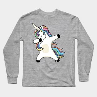 Dabbing Unicorn Long Sleeve T-Shirt